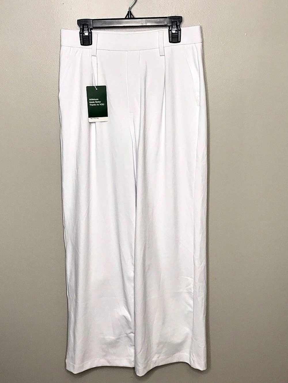 Halara Wide Leg Pants in White Size Small NWT